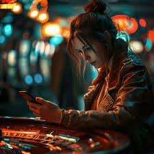Tangkapan layar kasino langsung tebas slot menampilkan meja blackjack dan dealer live